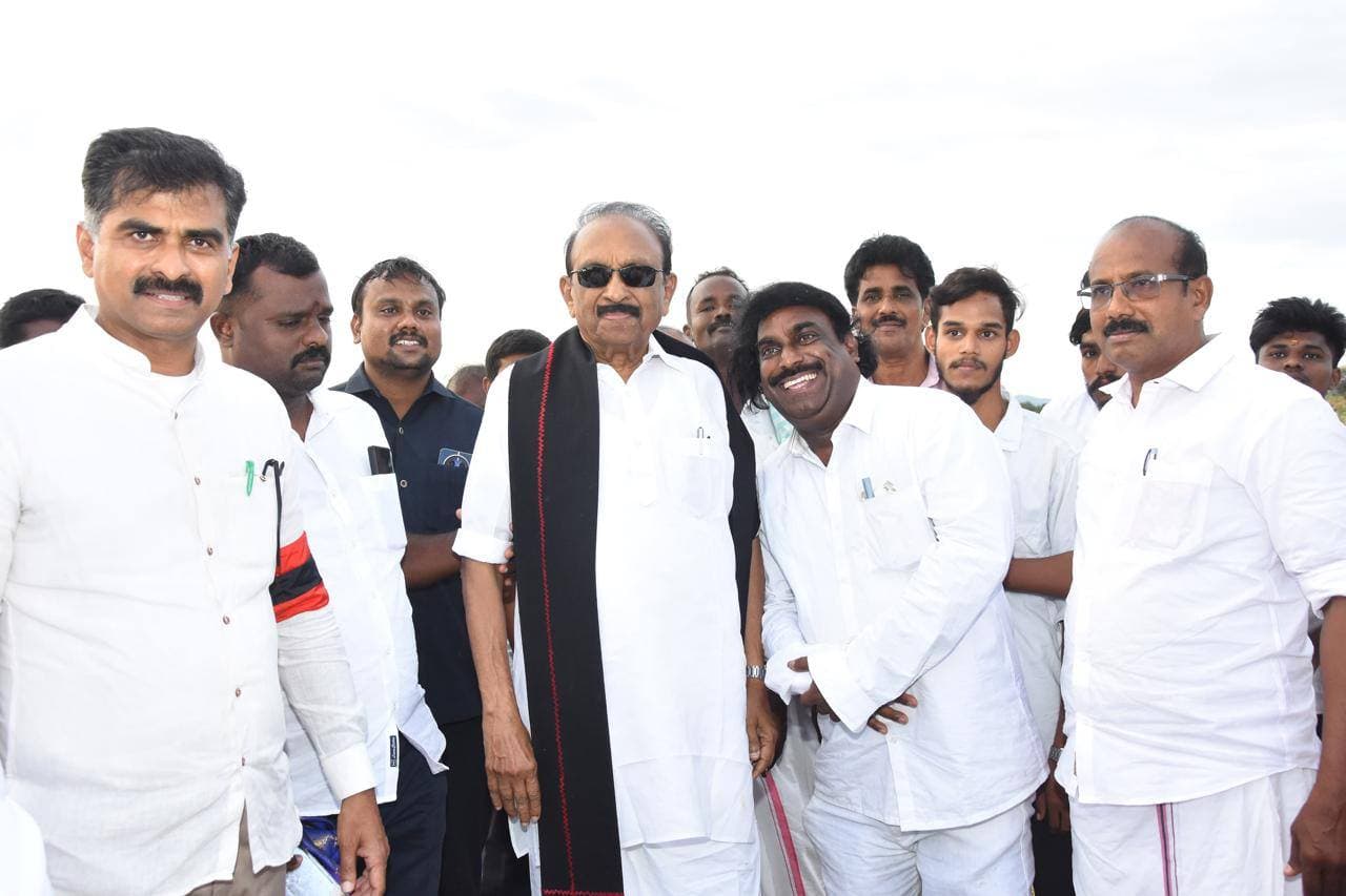 அண்ணா பிறந்தநாள் விழா மேடையின் ஆய்வு